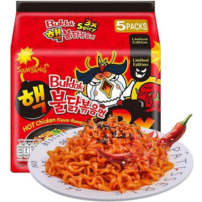 Picture of Hot 3x Spicy chicken stir fried noodles | 3x Spicy Korean noodles -700gm