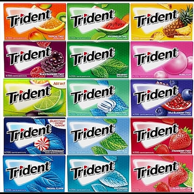 Picture of Trident Sugar-Free Chewing Gum Assortment pack of 4