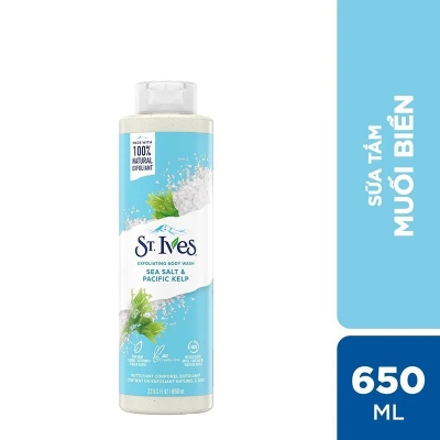 Picture of ST Ives SEA SALT & PACIFIC KELP Shower gel body wash used for Male/ female - 650 ml