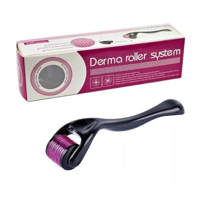 Picture of Derma Roller (0.5 mm) Professional Titanium Microneedle Derma Roller Hair Regrowth Acne Scars Anti-aging Skin Therapy Dermatology System