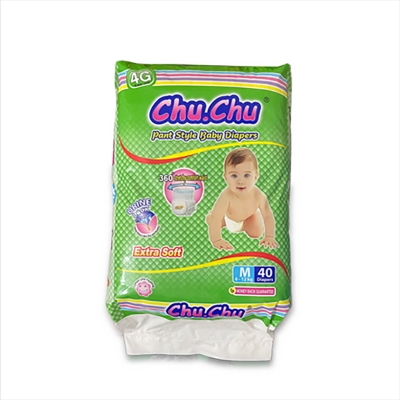 Picture of Chu Chu Pants System Baby Diapers (M Size) (6-12kg) (40Pcs)