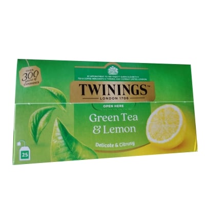 Picture of Twinings Green Tea and lemon (25 packets) 40 gm-uk