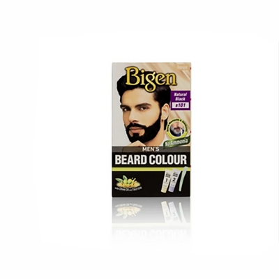 Picture of Bigen Mens Beard Colour Natural Black B101 40G