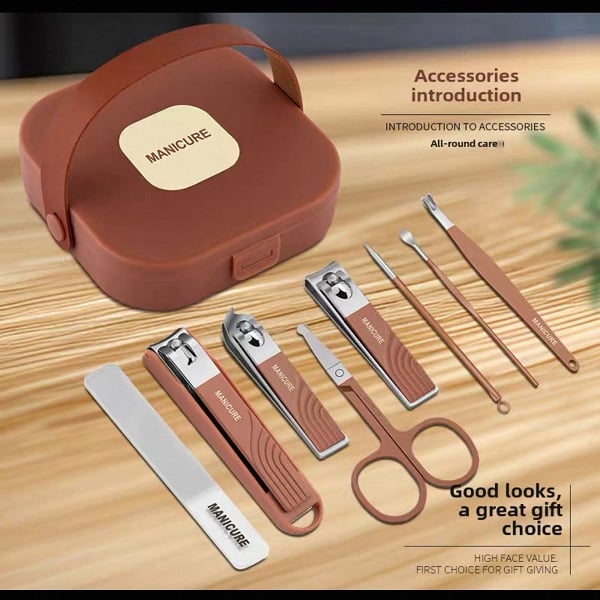 Picture of Manicure & Pedicure Kit (7-in-1 Stainless Steel)– Nail Clipper Set for Men & Women | Manicure set for beauty care