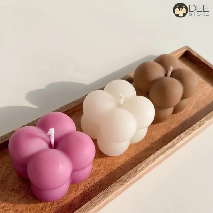Picture of 3 pcs set Handmade Candle | Mini Bubble candle | (Multicolor)