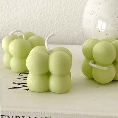 Picture of Mini Bubble Candles | Homemade Bubble Candles (Multicolor)