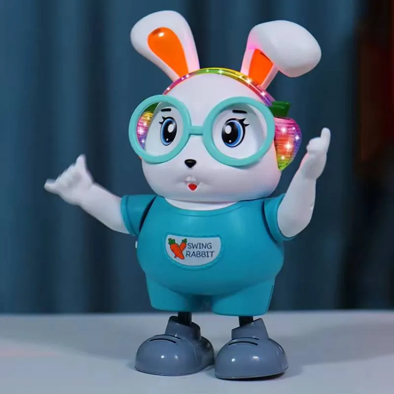 Picture of Hot Selling Baby Toys Jumping And Dancing Electric Bunny Robot (Multicolor)