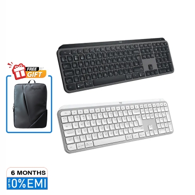 Picture of Logitech MX Keys S Wireless Keyboard, Low Profile, Fluid Precise Quiet Typing, Programmable Keys, Backlighting, Bluetooth, USB C Rechargeable, for Windows PC, Linux, Chrome, Mac