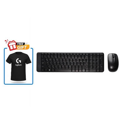 Picture of Logitech MK220 Compact Wireless Keyboard and Mouse Combo for Windows, 2.4 GHz Wireless with Unifying USB-Receiver, 24 Month Battery, Compatible with PC, Laptop - Bangla Layout