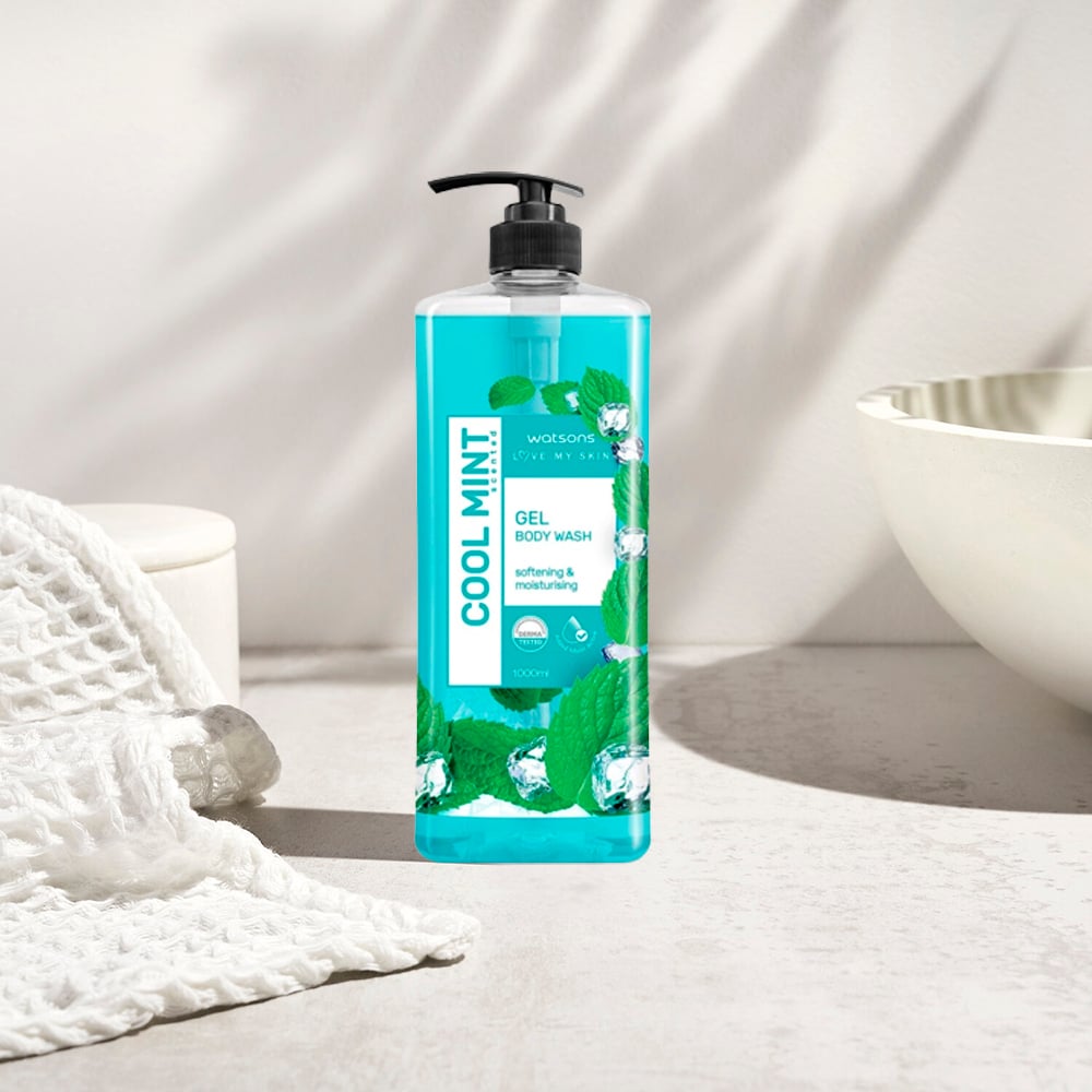 Picture of International Thailand Body wash Watsons COOL MINT Shower gel for male/ female - 1000 ml