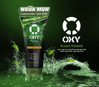 Picture of International Japan product Skin care OXY Total Anti Acne face wash used for male - 100 gm
