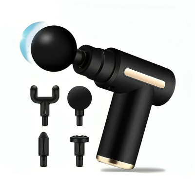 Picture of Premium Quality Mini Electric Massage Gun Portable Deep Tissue Massage Gun - Pain Relief USB Rechargeable Body Massager Message Gun (Multicolor)