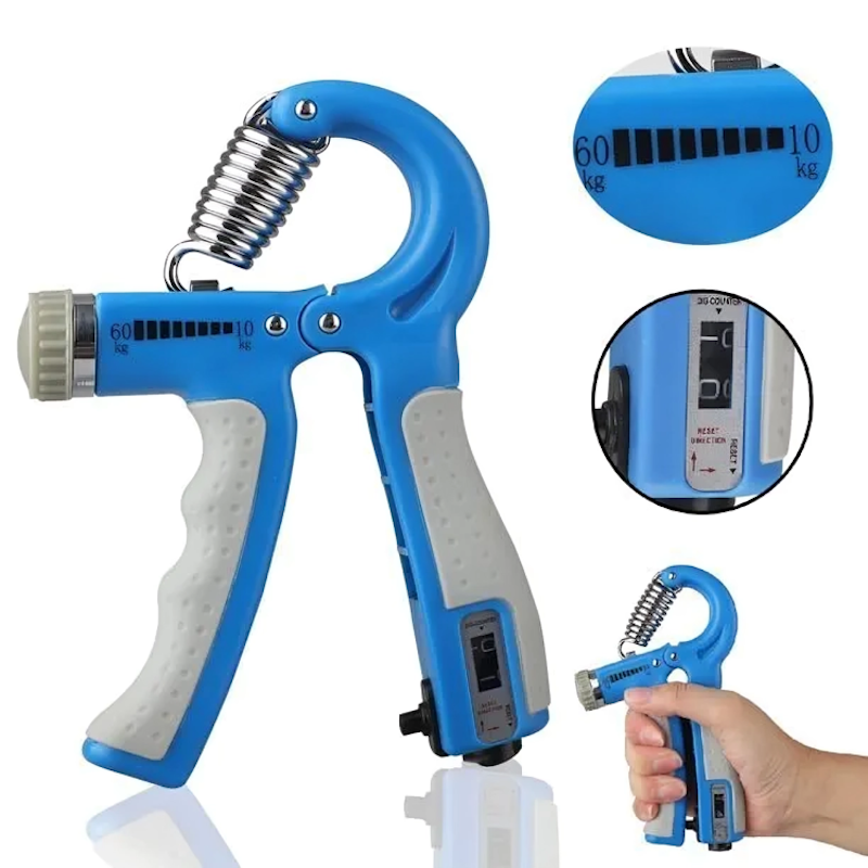 Picture of Counting Grip Strengthener Hand Grip for Muscle Building Adjustable Hand Grip Trainers Forearm Grip Resistance Trainer Grip Exerciser with Counter (Multicolor)