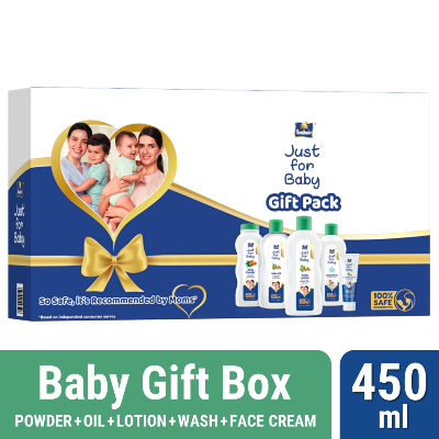 Picture of Parachute Just for Baby - Baby Gift Box 450ml (Powder + Oil + Lotion + Wash + Face Cream)