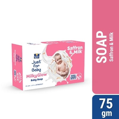 Picture of Parachute Just For Baby - Milky Glow Saffron & Milk Soap 75g