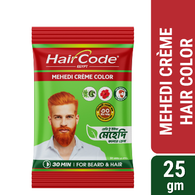 Picture of HairCode Egypt Mehedi Crème color (Hair + Beard) 25gm