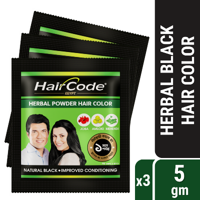 Picture of HairCode Egypt Herbal Hair Color (Black) (5g X 3)