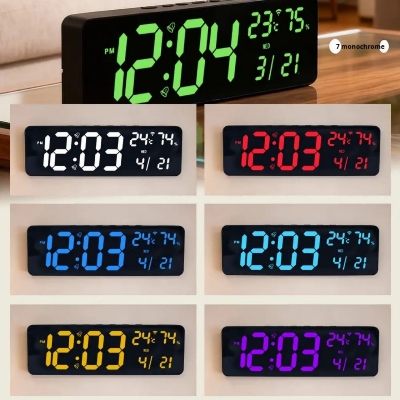 Picture of 14" Bluetooth time LED Wall clock RGB Display
