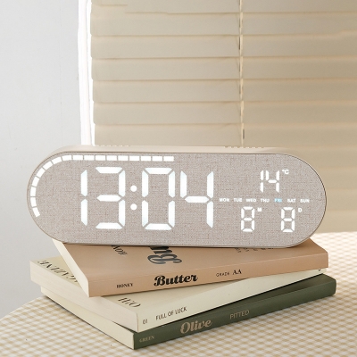 Picture of 10 inch Digital Led Clock Texture Silver Color