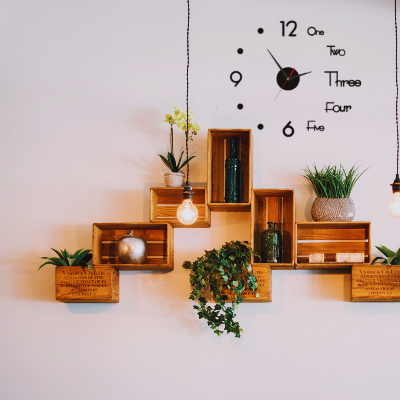 Picture of 3D Wall ClockCreative 3D Acrylic Mirror Stickers Wall Clock DIY Digital Clock Quartz Needle Horloge Modern Design Living Room Home Decor by Doob Cart Silver