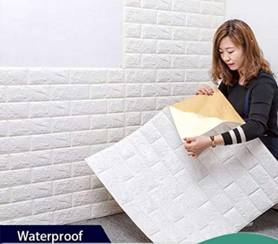 Picture of Self-Adhesive 3D Foam Wallpaper Premium Quality For Home Office Restaurant Self Install by Doob Cart White