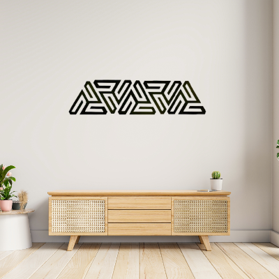 Picture of 10 Pcs  14cm Luxury Décor Cut Abstract Triangle Wall Décor Triangle For Home Decorations - Wall Decoration Wall Décor - Interior Design - Wall sticker by Doob Cart Black