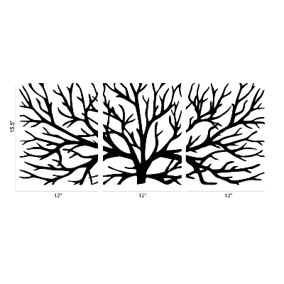 Picture of Luxury Decor Tree of Life Wall Decor 10 Laser Cut  wall hanging   Wall Art for Home and Wall Decor by Doob Cart Black