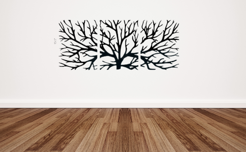 Picture of Luxury Decor Tree of Life Wall Decor 10 Laser Cut  wall hanging   Wall Art for Home and Wall Decor by Doob Cart Black