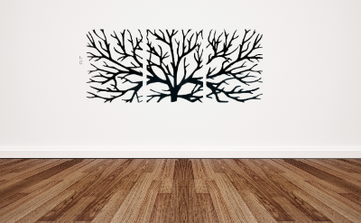 Picture of Luxury Decor Tree of Life Wall Decor 10 Laser Cut  wall hanging   Wall Art for Home and Wall Decor by Doob Cart Black