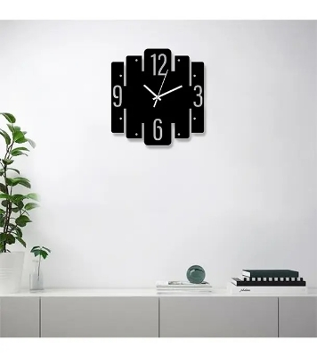 Picture of Decorative Wall Clock For Home Décor Black