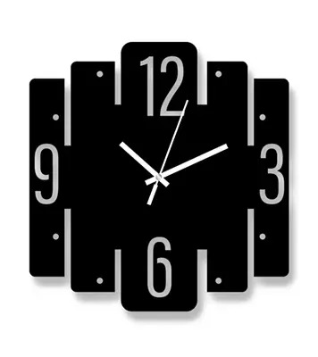 Picture of Decorative Wall Clock For Home Décor Black