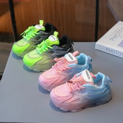 Picture of Children's sneakers, light children's shoes, men's 3-14 years old, children's net shoes, breathable,  baby shoes, spot manufacturers