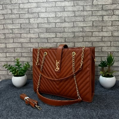 Picture of French spring new trendy women's tote bag temperament rhombic chain bag foreign fashion V grid embroidered big bag women