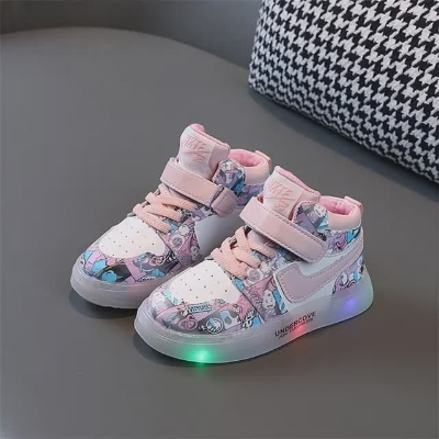 Picture of Kids LED Light Up Sneaker Glow  Unisex Breathable Athletic Shoes Casual Sports