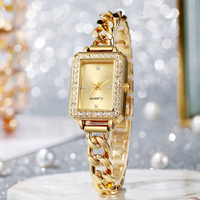 Picture of Square Niche Fashion Watch Ladies Middle Ancient Fashion Temperament Bracelet Watch Square Quartz Bracelet