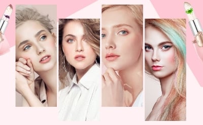 Picture of Crystal Jelly Flower Lipstick Set,6 Pcs Flower Jelly Color Changing Lipstick Temperature Color Change Lip Balm Long Lasting Nutritious Moisturizer Lipstick PH Jelly Clear Lip Balm