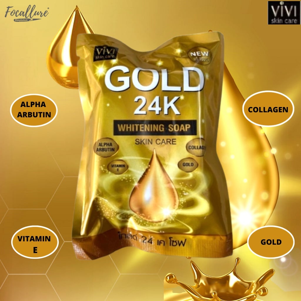 Picture of Vivi Skin Care Gold Soap 24K 80 Gm Single Piece