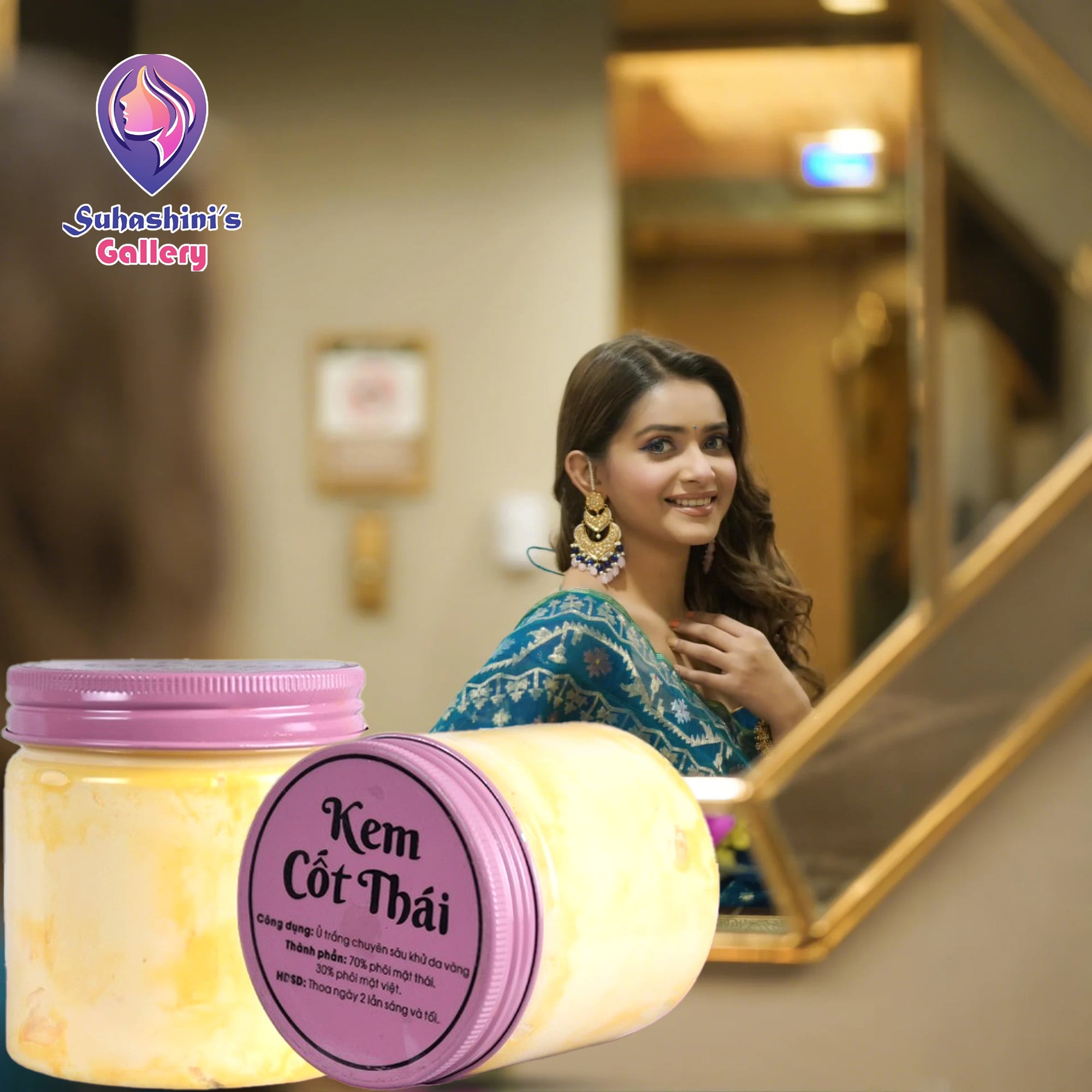 Picture of Vietnam Glass Skin Combo [Kem Cot Thai White Body Cream+ VIP Beauty Tinh Chat Boc Den]