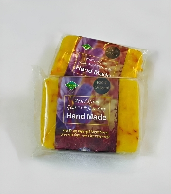 Picture of PIPASA Saffron Handmade Goats Milk Soap 3pcs