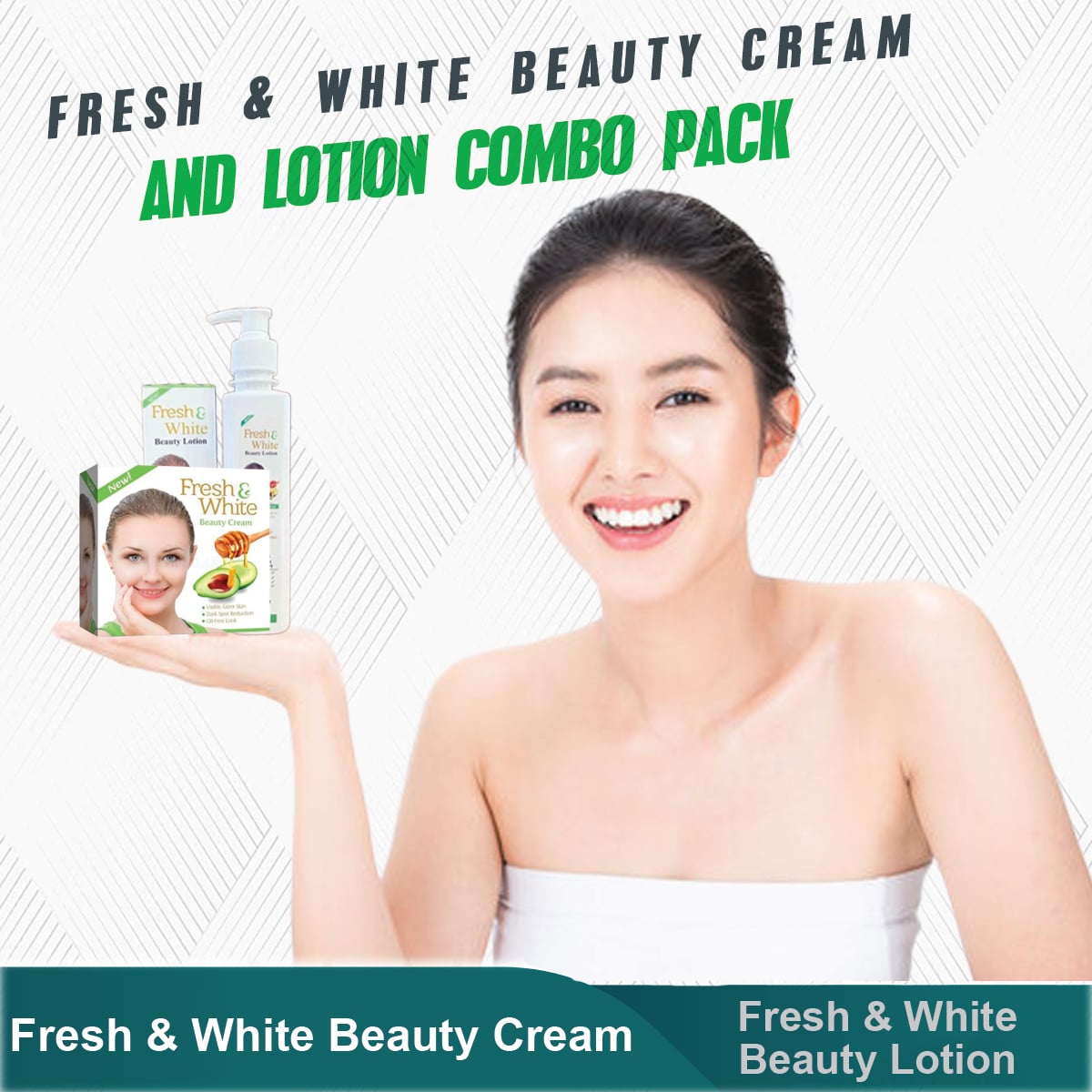 Picture of Fresh And White Beauty Combo Cream & Lotion