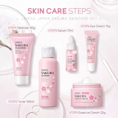 Picture of Japan Sakura Skin Care for Women,Combo 5 Pcs Set