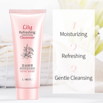 Picture of LAIKOU Freshing Flowers Moisturizing Cleanser Skin Care Whitening Oil Control 100ml,1pcs