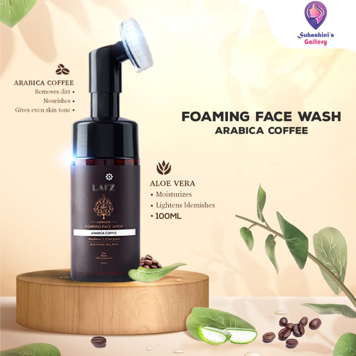 Picture of Premium Branded Caffeine Foaming Face Wash With Built-In Face Brush - 100 ml.1pcs