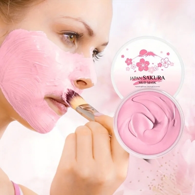 Picture of Laikou Sakura Mud Mask Cream Facial Treatment 90g 1pcs