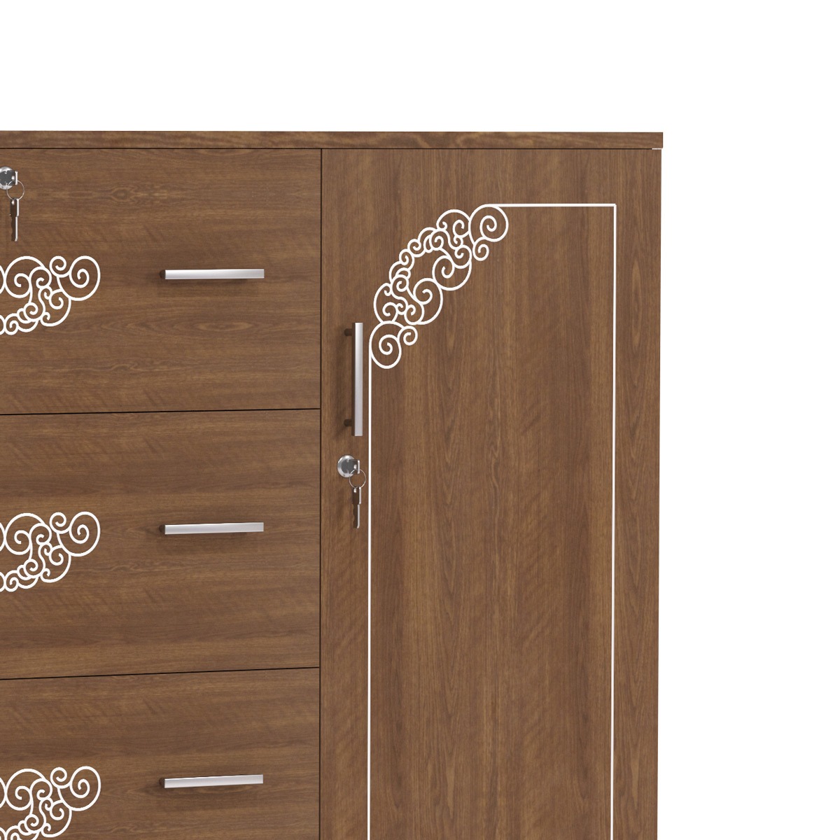 Picture of REGAL Charly Laminated Board Wardrobe CHARLY-WDH-143-1-1-20