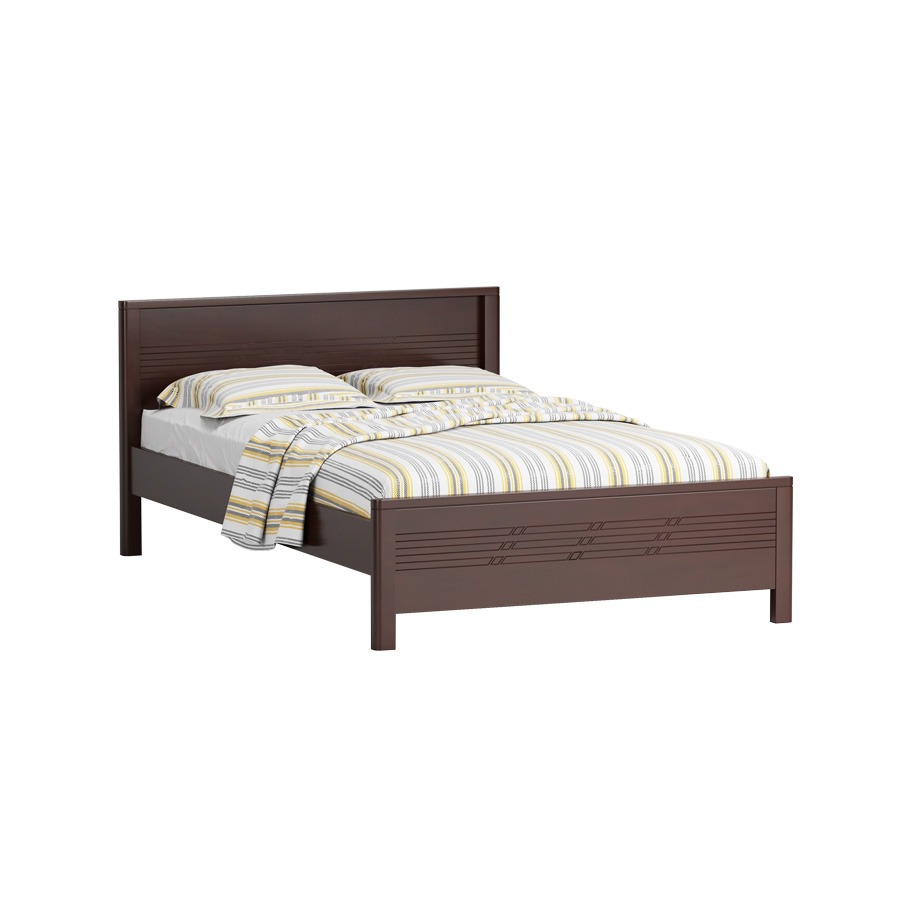 Picture of REGAL Valentina Wooden Bed Antique BDH-354-3-1-20(SEMI DOUBLE)