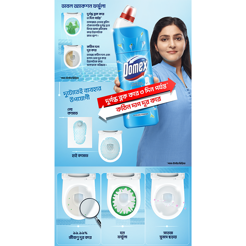 Picture of Domex Toilet Cleaning Liquid Ocean Fresh 500ml