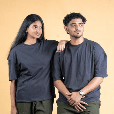 Picture of Mad Koffee Oversized Drop Shoulder T-Shirt – Burnt Ash