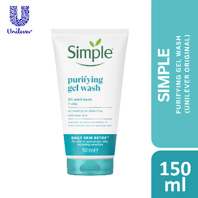 Picture of Simple Daily Detox Purifying Gel Face Wash For Oily Skin 150 ml