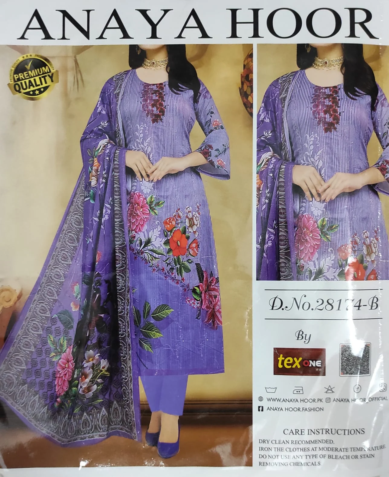 Picture of ANAYA HOOR Rigging Digital printed cotton  3 Piece